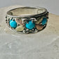 Black Hills Gold ring turquoise band size 8.75  sterling silver women