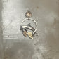 Vintage Black Hills Gold Sterling Silver 12K Tri Color Dolphin Hoop Pendant 925