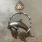 Vintage Black Hills Gold Sterling Silver 12K Tri Color Dolphin Hoop Pendant 925