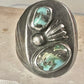 Navajo ring turquoise size 9.50 band sterling silver women men