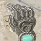 Bear ring Footprint track Navajo Running Bear band figurative size 6.50 sterling silver women men