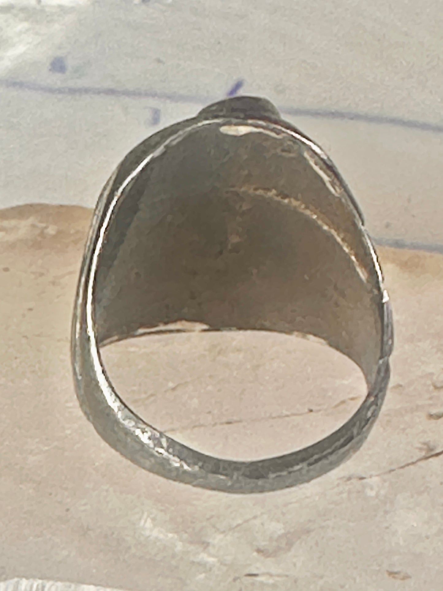 Navajo ring turquoise size 9.50 band sterling silver women men