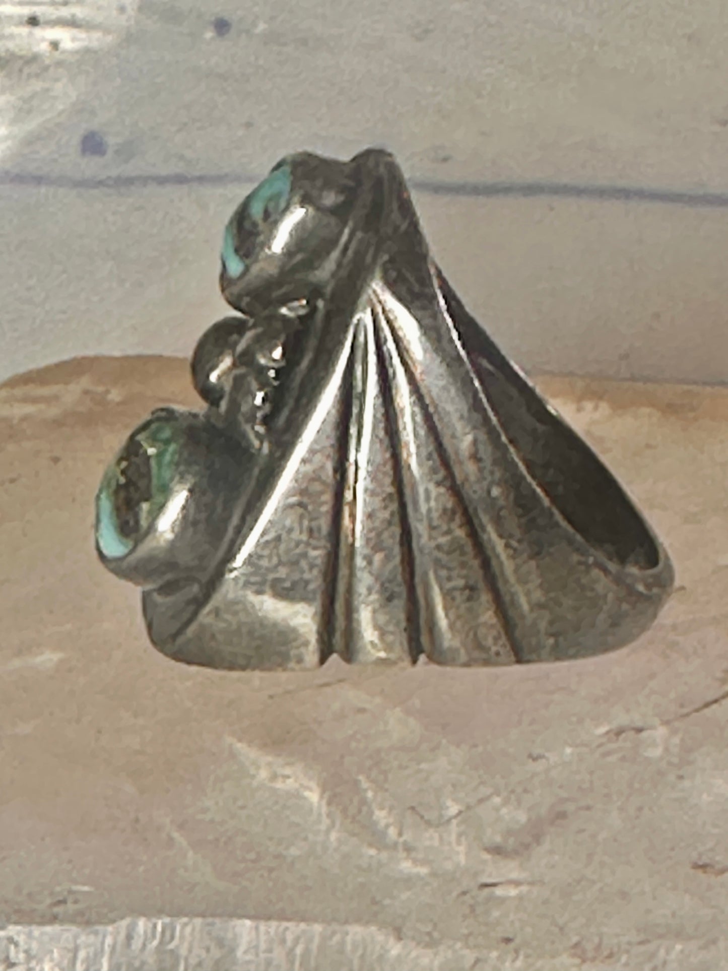 Navajo ring turquoise size 9.50 band sterling silver women men