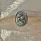 Navajo ring turquoise size 9.50 band sterling silver women men