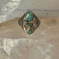 Navajo ring turquoise stampings size 14 sterling silver women men