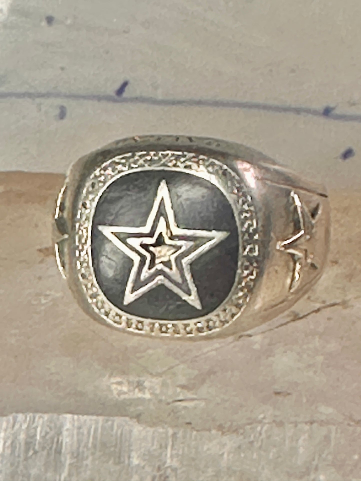 Dallas Cowboys ring football size 12.75 band sterling silver men