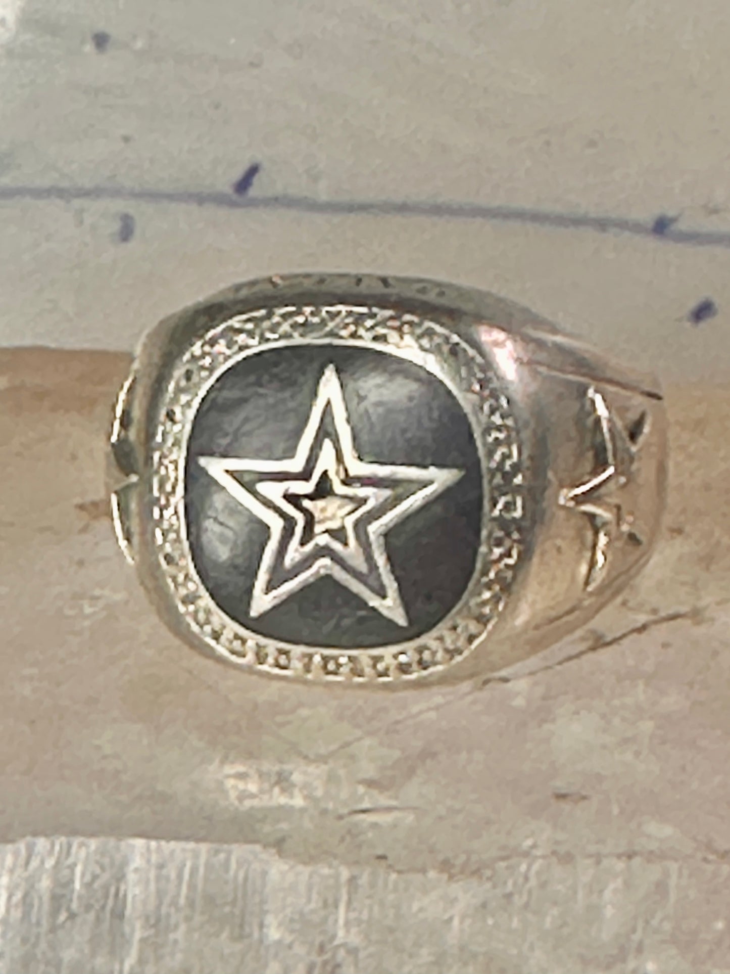Dallas Cowboys ring football size 12.75 band sterling silver men