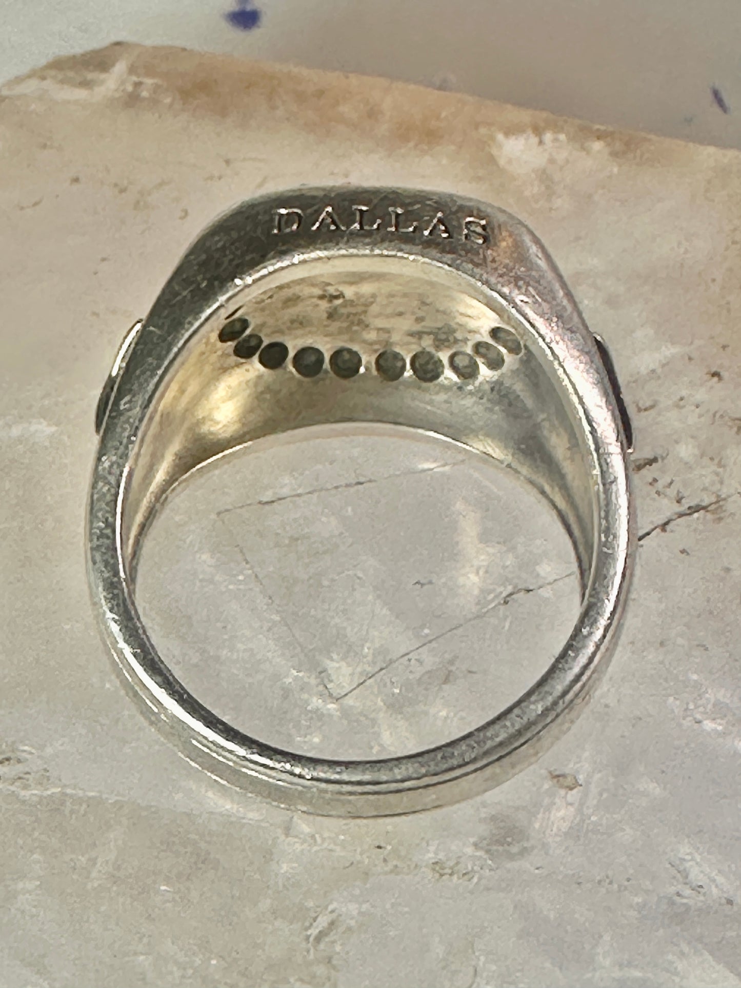Dallas Cowboys ring football size 12.75 band sterling silver men