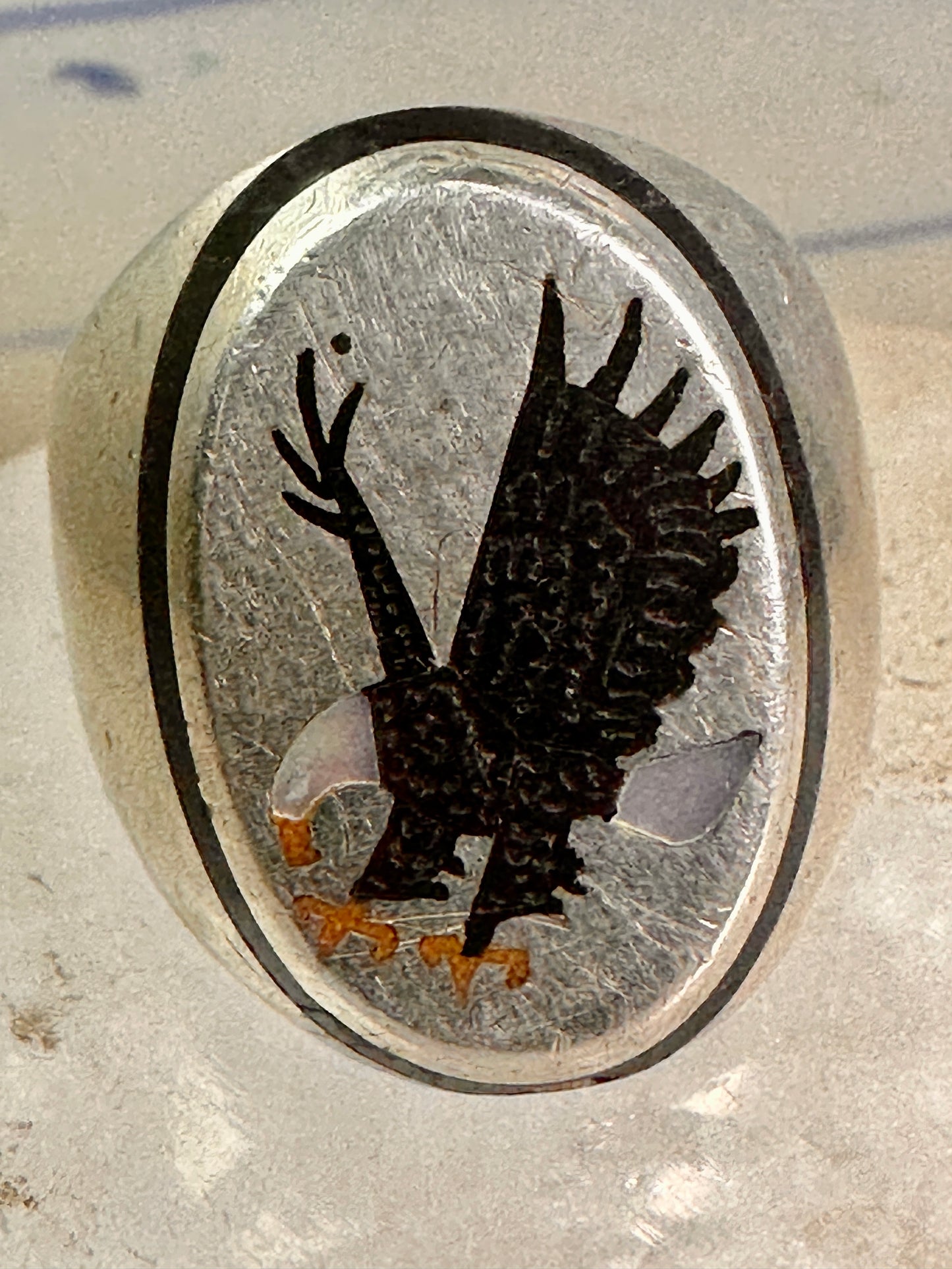 Navajo Eagle ring size 9.50 sterling silver women men