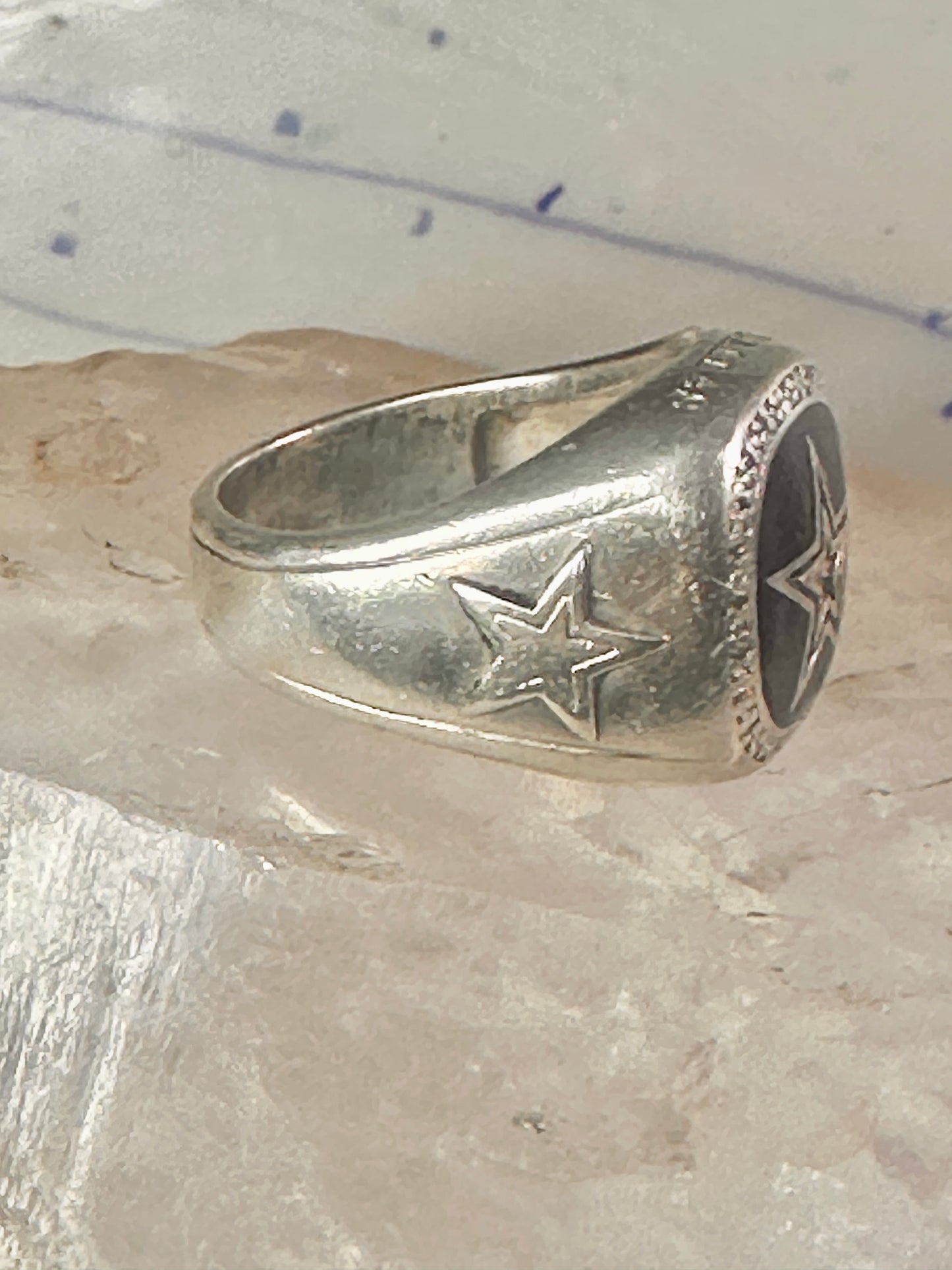 Dallas Cowboys ring football size 12.75 band sterling silver men