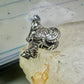 Vintage Saddle ring southwest cowgirl size 8.75 sterling silver women signed SC