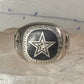 Dallas Cowboys ring football size 12.75 band sterling silver men
