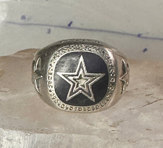Dallas Cowboys ring football size 12.75 band sterling silver men