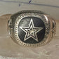 Dallas Cowboys ring football size 12.75 band sterling silver men