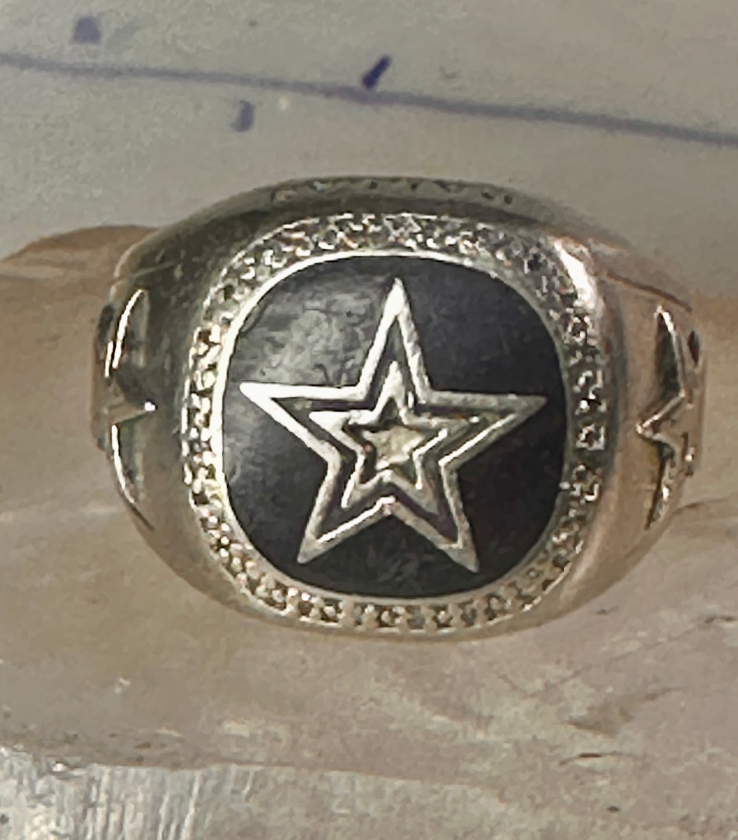 Dallas Cowboys ring football size 12.75 band sterling silver men