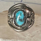 Navajo ring turquoise band size 11.25 band sterling silver men women