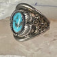 Navajo ring turquoise band size 11.25 band sterling silver men women