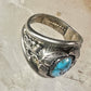 Navajo ring turquoise band size 11.25 band sterling silver men women