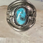 Navajo ring turquoise band size 11.25 band sterling silver men women