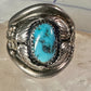 Navajo ring turquoise band size 11.25 band sterling silver men women