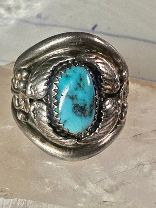 Navajo ring turquoise band size 11.25 band sterling silver men women
