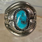 Navajo ring turquoise band size 11.25 band sterling silver men women