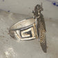 Corn Maiden ring  Navajo band size 7 sterling silver women