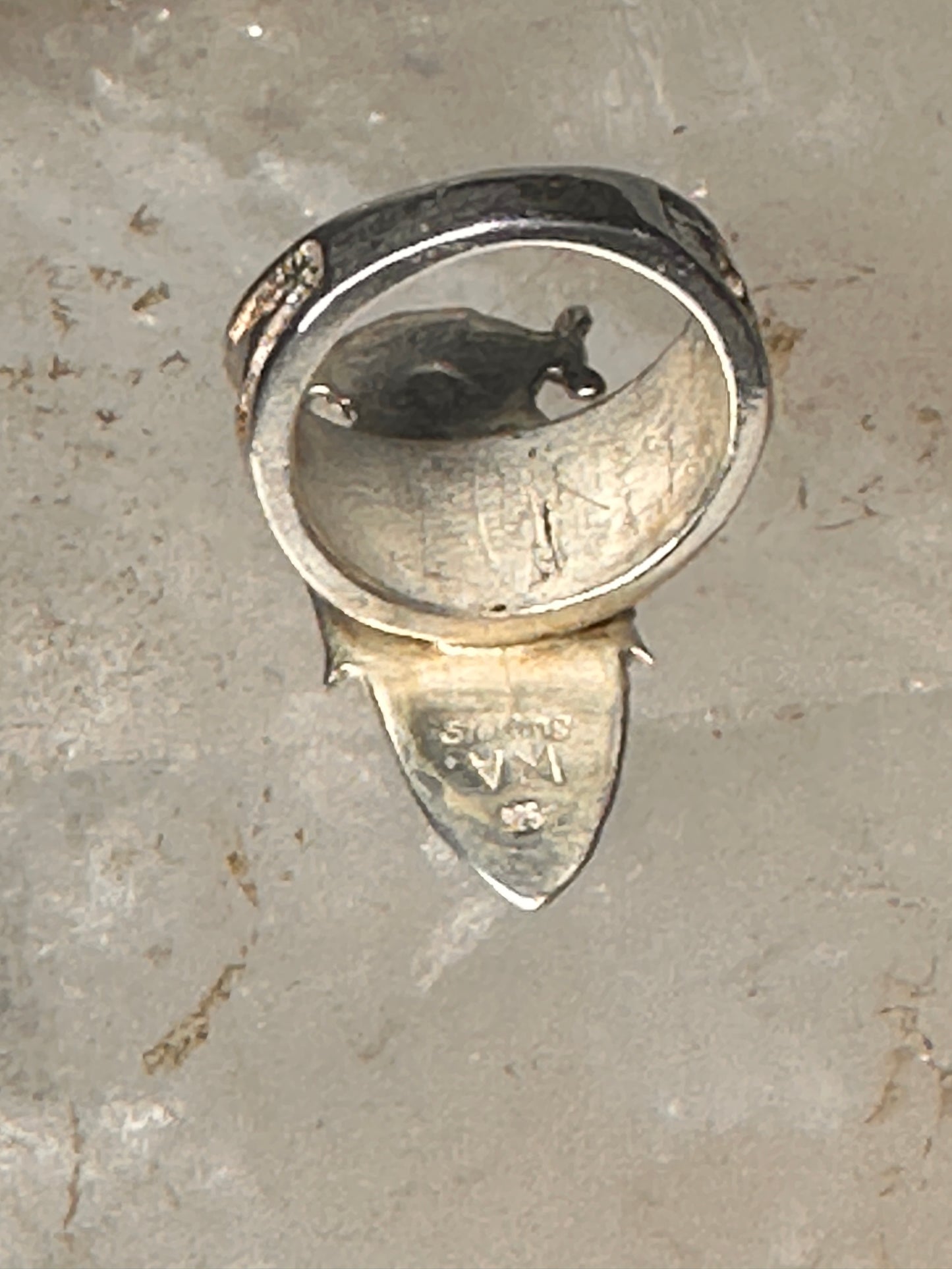 Corn Maiden ring  Navajo band size 7 sterling silver women