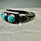 Petite Point ring Zuni Arrow band Turquoise band size 7.75 sterling silver women girls