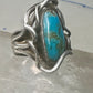 Turquoise ring size 6 turquoise brutalist southwest sterling silver sterling women