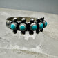 Petite Point ring Zuni Arrows Turquoise band size 5 sterling silver women girls