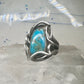 Turquoise ring size 6 turquoise brutalist southwest sterling silver sterling women