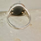 Black Hills Gold ring onyx wolf barking at moon band size 10 band sterling silver men women