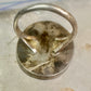 Kachina ring Navajo mop turquoise coral onyx size 7 sterling silver women