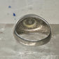 Eye ball ring brown eyeball band sterling silver size 8 women girls