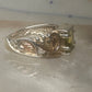 Vintage Coleman Black Hills Gold Sterling Silver 12K Gold Princess Green Quartz Ring Size 5 925