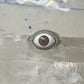 Eye ball ring brown eyeball band sterling silver size 8 women girls