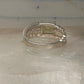 Vintage Coleman Black Hills Gold Sterling Silver 12K Gold Princess Green Quartz Ring Size 5 925