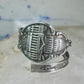Spoon ring Vintage Washington DC spoon band size 4.75 sterling silver women girls
