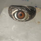 Vintage Eye ring size 11.50 snake surface design band sterling silver women men