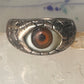 Vintage Eye ring size 11.50 snake surface design band sterling silver women men