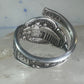Spoon ring Vintage Washington DC spoon band size 4.75 sterling silver women girls