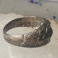Vintage Eye ring size 11.50 snake surface design band sterling silver women men