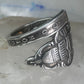 Spoon ring Vintage Washington DC spoon band size 4.75 sterling silver women girls