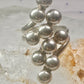 Long bubble bead ring boho full finger band size 7.50 sterling silver women