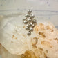 Long bubble bead ring boho full finger band size 7.50 sterling silver women