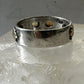 Black Hills Gold ring size 10.75 rose leaves wedding sterling silver band women men