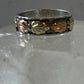 Black Hills Gold ring size 10.75 rose leaves wedding sterling silver band women men