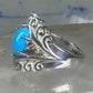 Black Hills Gold ring Turquoise band size 8 sterling silver women girls