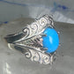 Black Hills Gold ring Turquoise band size 8 sterling silver women girls